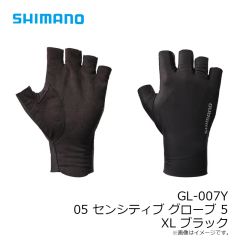シマノ　GL-007Y 05 センシティブ グローブ 5 XL ブラック