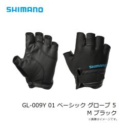 シマノ　GL-009Y 01 ベーシック グローブ 5 S ブラック
