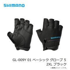 シマノ　GL-009Y 01 ベーシック グローブ 5 L ブラック