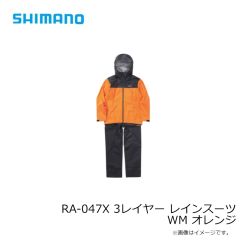 シマノ　RA-047X 3レイヤー レインスーツ WM オレンジ