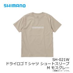 シマノ　SH-021W ドライロゴTシャツ ショートスリーブ M モスグレー