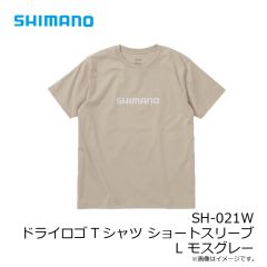 シマノ　SH-021W ドライロゴTシャツ ショートスリーブ M モスグレー