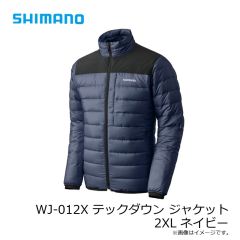 シマノ　WJ-012X テックダウン ジャケット 2XL ネイビー
