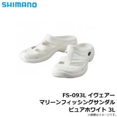 シマノ　FS-093L イヴェアーマリーンフィッシングサンダル ピュアホワイト 3L