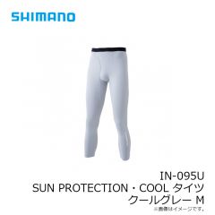 シマノ　IN-095U SUN PROTECTION・COOL タイツ クールグレー S