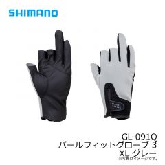 シマノ　GL-091Q パールフィットグローブ 3 XL グレー