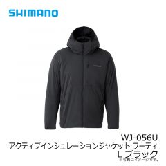 シマノ　WJ-056U アクティブインシュレーションジャケット フーディ L ブラック