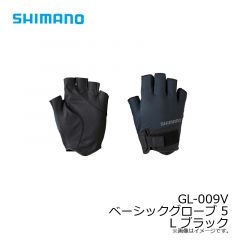 シマノ　GL-009V ベーシックグローブ 5 L ブラック