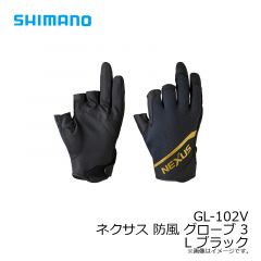 シマノ　GL-102V ネクサス 防風 グローブ 3 L ブラック