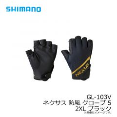 GL-103V ネクサス 防風 グローブ 5 M ブラック
