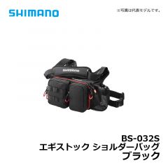 シマノ（Shimano）　BS-032S　エギストック ショルダーバッグ　ブラック　エギングバッグ エギ専用