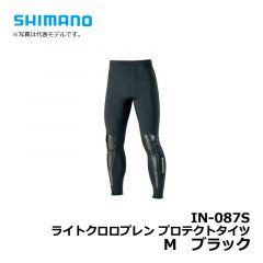 シマノ（Shimano）　IN-087S　ライトクロロプレン プロテクトタイツ　M　ブラック　釣り 防寒ウェア インナー アンダー