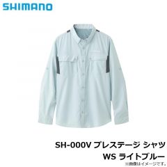 シマノ　SH-000V プレステージ シャツ WS ライトブルー