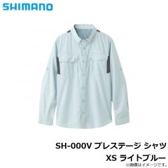 シマノ　SH-000V プレステージ シャツ XS ライトブルー