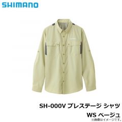 シマノ　SH-000V プレステージ シャツ WS ベージュ