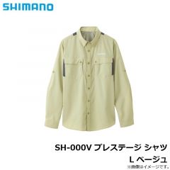シマノ　SH-000V プレステージ シャツ L ベージュ