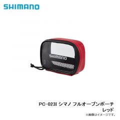 シマノ　PC-023I シマノ フルオープンポーチ レッド