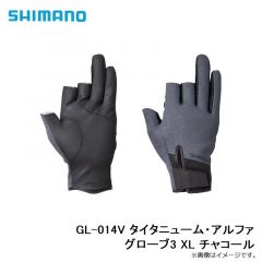 シマノ　GL-014V タイタニューム・アルファ グローブ3 XL チャコール