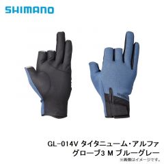 シマノ　GL-014V タイタニューム・アルファ グローブ3 M ブルーグレー