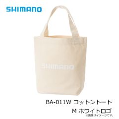 シマノ　BA-011W コットントート M ホワイトロゴ