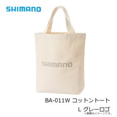 シマノ　BA-011W コットントート L グレーロゴ