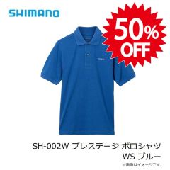 シマノ　SH-002W プレステージ ポロシャツ WS ブルー
