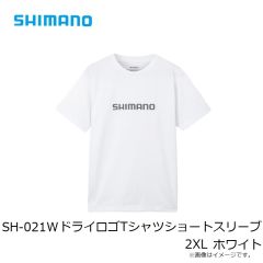 シマノ　SH-021W ドライロゴTシャツショートスリーブ 2XL ホワイト