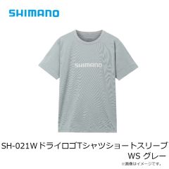 シマノ　SH-021W ドライロゴTシャツショートスリーブ WS グレー