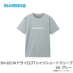 シマノ　SH-021W ドライロゴTシャツショートスリーブ XS グレー