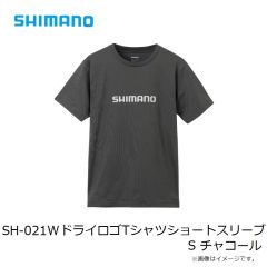 シマノ　SH-021W ドライロゴTシャツショートスリーブ S チャコール