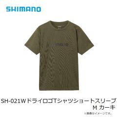 シマノ　SH-021W ドライロゴTシャツショートスリーブ M カーキ