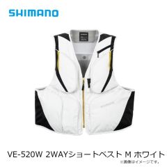 シマノ　VE-520W 2WAYショートベスト M ホワイト