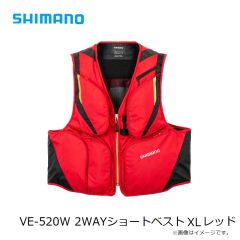 シマノ　VE-520W 2WAYショートベスト XL レッド