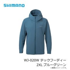 シマノ　WJ-020W テックフーディー 2XL ブルーグリーン