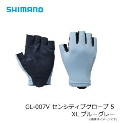 シマノ　GL-007V センシティブグローブ 5 XL ブルーグレー