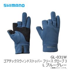 シマノ　GL-031W ゴアテックスウィンドストッパー フリース グローブ 3 M ブラック