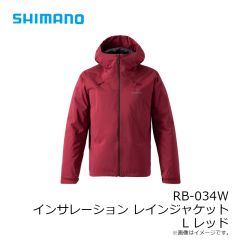 シマノ　RB-034W インサレーション レインジャケット L レッド