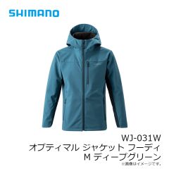 シマノ　WJ-031W オプティマル ジャケット フーディ M ディープグリーン