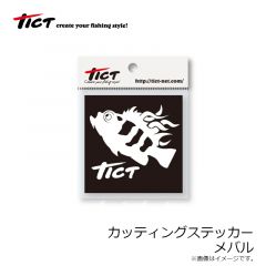TICT(ティクト)　カッティングステッカー　アジ　約7×6cm､約4×1.5cm