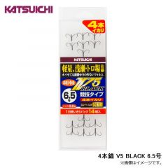 カツイチ　4本錨 V5 BLACK 6.5号