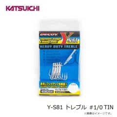 カツイチ　Y-S81 トレブル #1/0 TIN