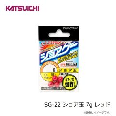 カツイチ　SG-22 ショア玉 7g レッド