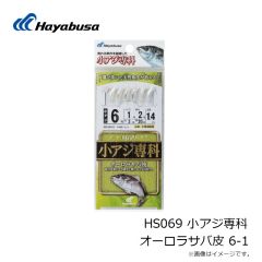 ハヤブサ　HS069 小アジ専科 オーロラサバ皮 6-1