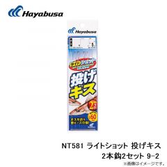 ハヤブサ  NT581 ライトショット 投げキス 2本鈎2セット 9-2