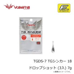 バレーヒル　TGDS-7 TGシンカー 18 ドロップショット (3入) 7g