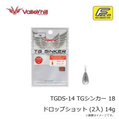 バレーヒル　TGDS-14 TGシンカー 18 ドロップショット (2入) 14g