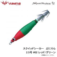 バレーヒル　SSPN2.5-01 スクイッドシーカー プニリン 2.5号 #01 レッド/ホワイト