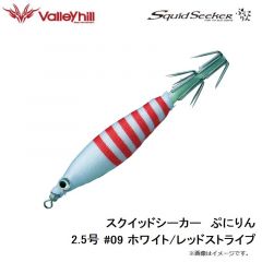 バレーヒル　SSPN2.5-01 スクイッドシーカー プニリン 2.5号 #01 レッド/ホワイト