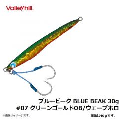 バレーヒル　ブルービーク BLUE BEAK 30g　#07 グリーンゴールドOB/ウェーブホロ