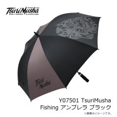 釣武者　Y07501 TsuriMusha Fishing アンブレラ ブラック